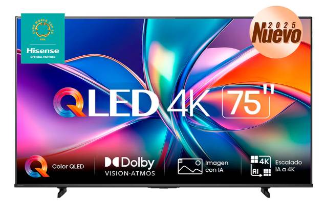 Televisiones Hisense 75QD6QV